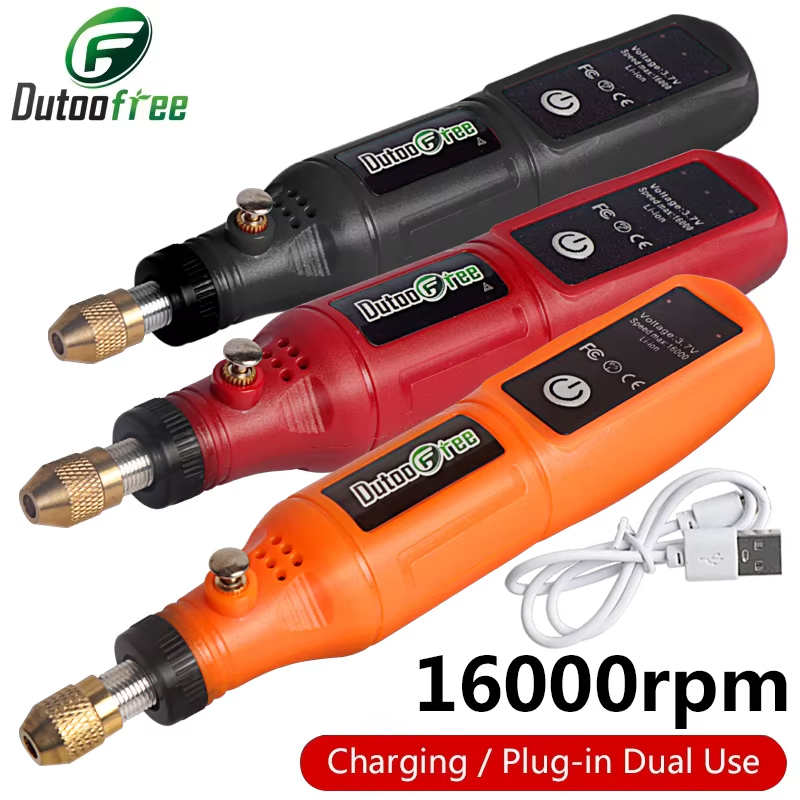 Cordless Rotary Tool Kit Accessories - Pena Bor Mini Nirkabel 3.7V untuk