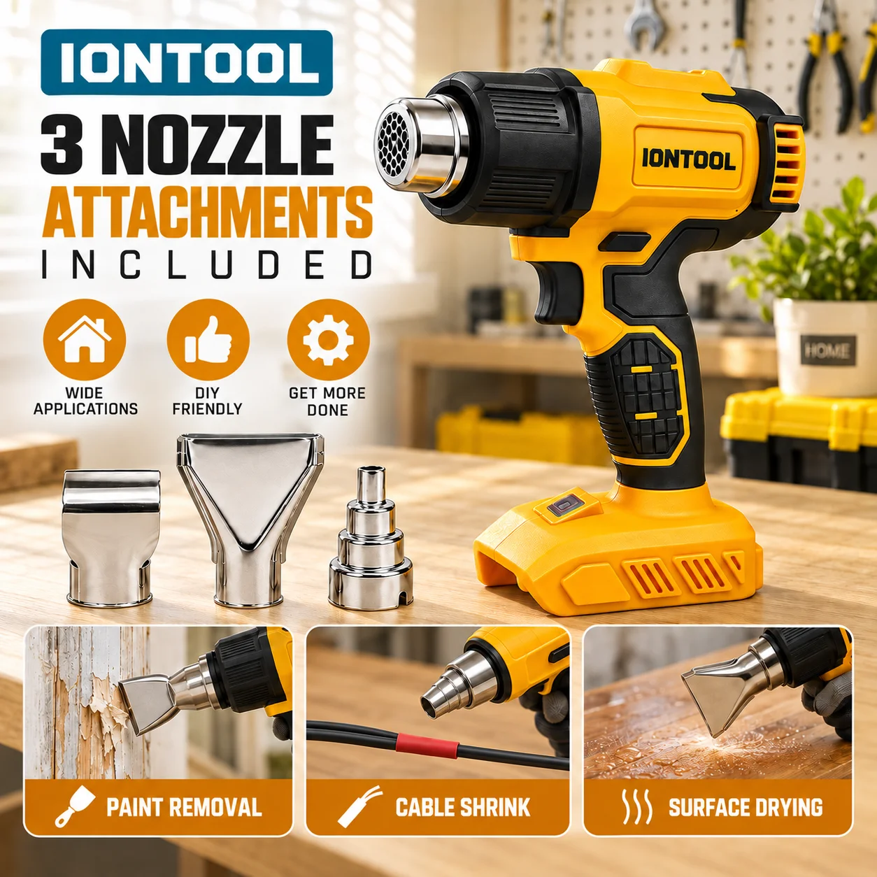 Pistol Panas Tanpa Kabel IONTO - Cordless Heat Gun For Shrink Tubing ulasan dan harga