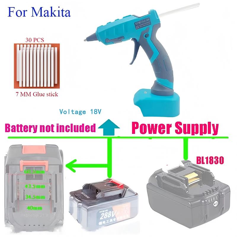 Pistol Lem Panas Tanpa Kabel u - Hot Melt Glue Gun Cordless ulasan dan harga